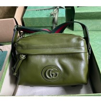 Gucci Shoulder Bag With Tonal Double G GU725696-green