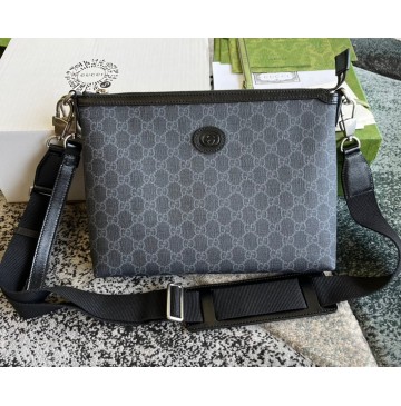 Gucci Messenger Bag With Interlocking G GU726833CA-black