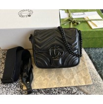 Gucci GG Marmont Matelasse Shoulder Bag GU739681-black