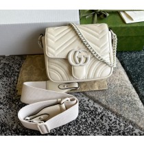 Gucci GG Marmont Matelasse Shoulder Bag GU739681-cream