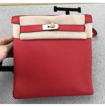 Hermes Kelly Ado Backpack H4422G-rouge-casaque