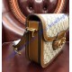 Gucci GG Supreme Horsebit 1955 shoulder bag GU602204C-brown