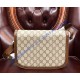 Gucci GG Supreme Horsebit 1955 shoulder bag GU602204C-brown