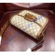 Gucci GG Supreme Horsebit 1955 shoulder bag GU602204C-brown