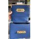 Prada Cahier Bag Blue and Black