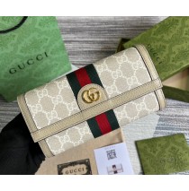 Gucci Ophidia GG Continental Wallet GU-W523153-beige