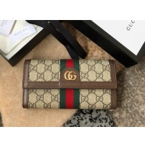 Gucci Ophidia GG Continental Wallet GU-W523153-brown