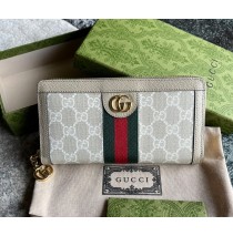 Gucci Ophidia GG Zip Around Wallet GU-W523154-beige