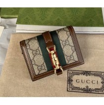 Gucci Jackie 1961 card case wallet GU-W645536C-brown