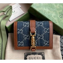 Gucci Jackie 1961 card case wallet GU-W645536C-jean