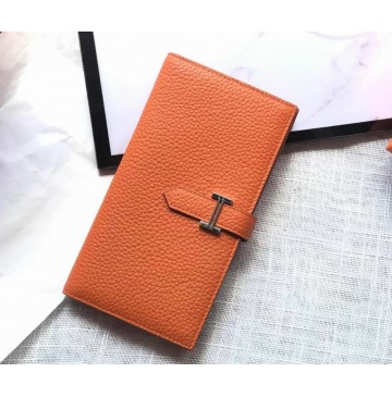 Hermes Bearn Long Wallet HW208 orange
