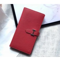 Hermes Bearn Long Wallet HW208 red