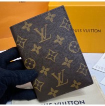 Louis Vuitton Monogram Canvas Passport Cover M62089-black