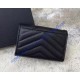 Saint Laurent Cassandre Matelasse Small Envelope Wallet In Lambskin YW414404-C