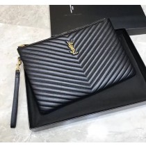 Saint Laurent Cassandre Matelasse Document Holder in Quilted Leather YSL440222-LL