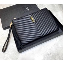 Saint Laurent Cassandre Matelasse Tablet Pouch in Quilted Leather YSL440222-MM