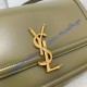 Saint Laurent Solferino Medium In Box Leather YSL634305-green