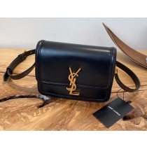 Saint Laurent Solferino Small Satchel In Box Leather YSL634306-black