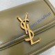 Saint Laurent Solferino Small Satchel In Box Leather YSL634306-green