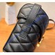 Saint Laurent June Box Bag In Quilted Lambskin YSL710080-black