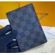 Louis Vuitton Damier Ebene Passport Cover N62089-black