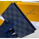 Louis Vuitton Damier Ebene Passport Cover N62089-black