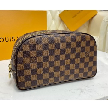 Louis Vuitton Damier Ebene Toiletry Kit N47527-brown