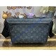 Louis Vuitton Monogram Eclipse Montsouris Messenger M46685-black