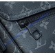 Louis Vuitton Monogram Eclipse Montsouris Messenger M46685-black