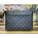 Louis Vuitton Monogram Eclipse Pochette Voyage Souple M82543-black