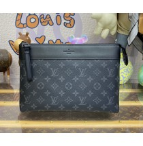 Louis Vuitton Monogram Eclipse Pochette Voyage Souple M82543-black