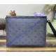 Louis Vuitton Monogram Eclipse Pochette S-Lock M82598-black