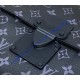 Louis Vuitton Monogram Eclipse Pochette S-Lock M82598-black