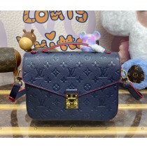 Louis Vuitton Monogram Empreinte Pochette Metis M41487-navy-blue