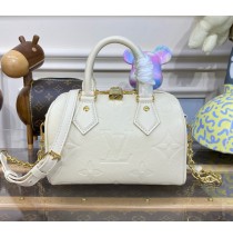 Louis Vuitton Monogram Empreinte Speedy Bandouliere 20 M58953-cream