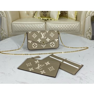 Louis Vuitton Monogram Empreinte Félicie Pochette M82479-gray