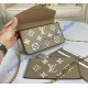 Louis Vuitton Monogram Empreinte Félicie Pochette M82479-gray