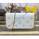 Louis Vuitton Monogram Empreinte Félicie Pochette M83025-candy-blue