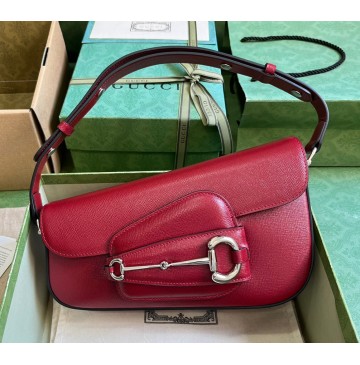 Gucci Horsebit 1955 Small Shoulder Bag GU764155L-red