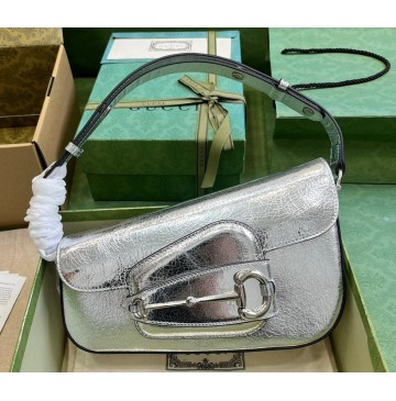 Gucci Horsebit 1955 Small Shoulder Bag GU764155L-silver