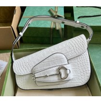 Gucci Horsebit 1955 Small Shoulder Bag GU764155K-white