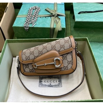 Gucci Horsebit 1955 Mini Shoulder Bag GU774209C-tan