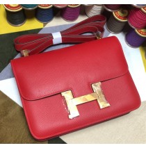 Hermes Lindy Constance 24cm H4423G-Rouge-Casaque