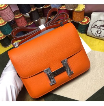 Hermes Lindy Constance 24cm H4423W-orange