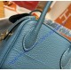 Hermes Lindy 26cm H6626G-Bleu-Jean