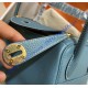 Hermes Lindy 26cm H6626G-Bleu-Jean