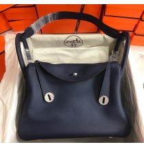 Hermes Lindy 26cm H6626W-Bleu-Abysse