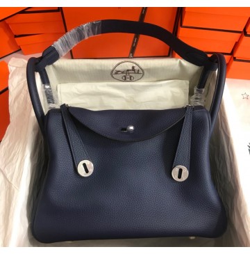 Hermes Lindy 26cm H6626W-Bleu-Abysse