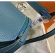 Hermes Lindy 26cm H6626W-Bleu-Jean