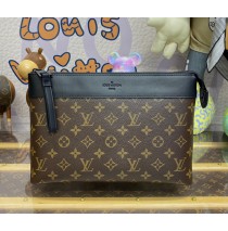 Louis Vuitton Monogram Canvas Pochette Voyage Souple M82543-brown